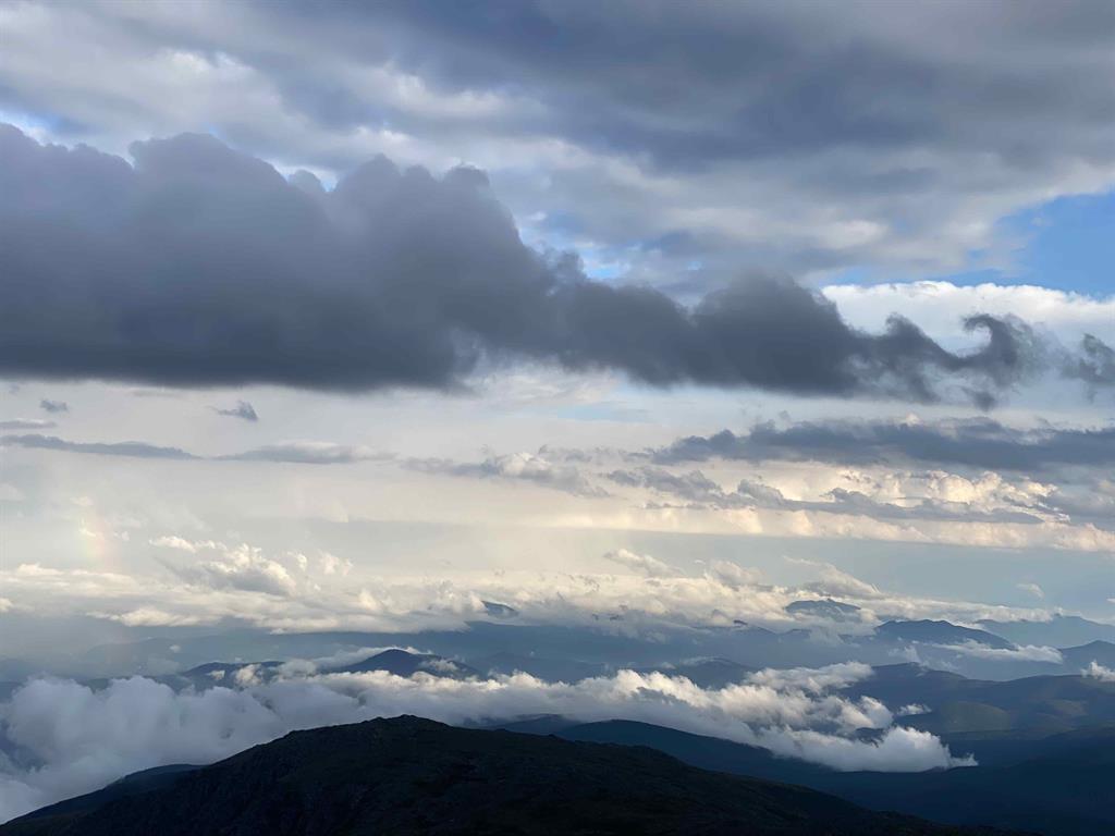 The End of a Stormy Evening to Our Southeast