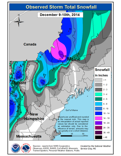 NWS Storm Total Snowfall